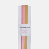 Mustard and Candy Pink Bicolour Cotton Ribbon 25mm 5m.
