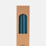 My Jolie Candle Box of 12 Dinner Candles Bleu Lagon.