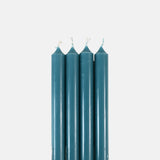 Box of 12 Dinner Candles Bleu Lagon