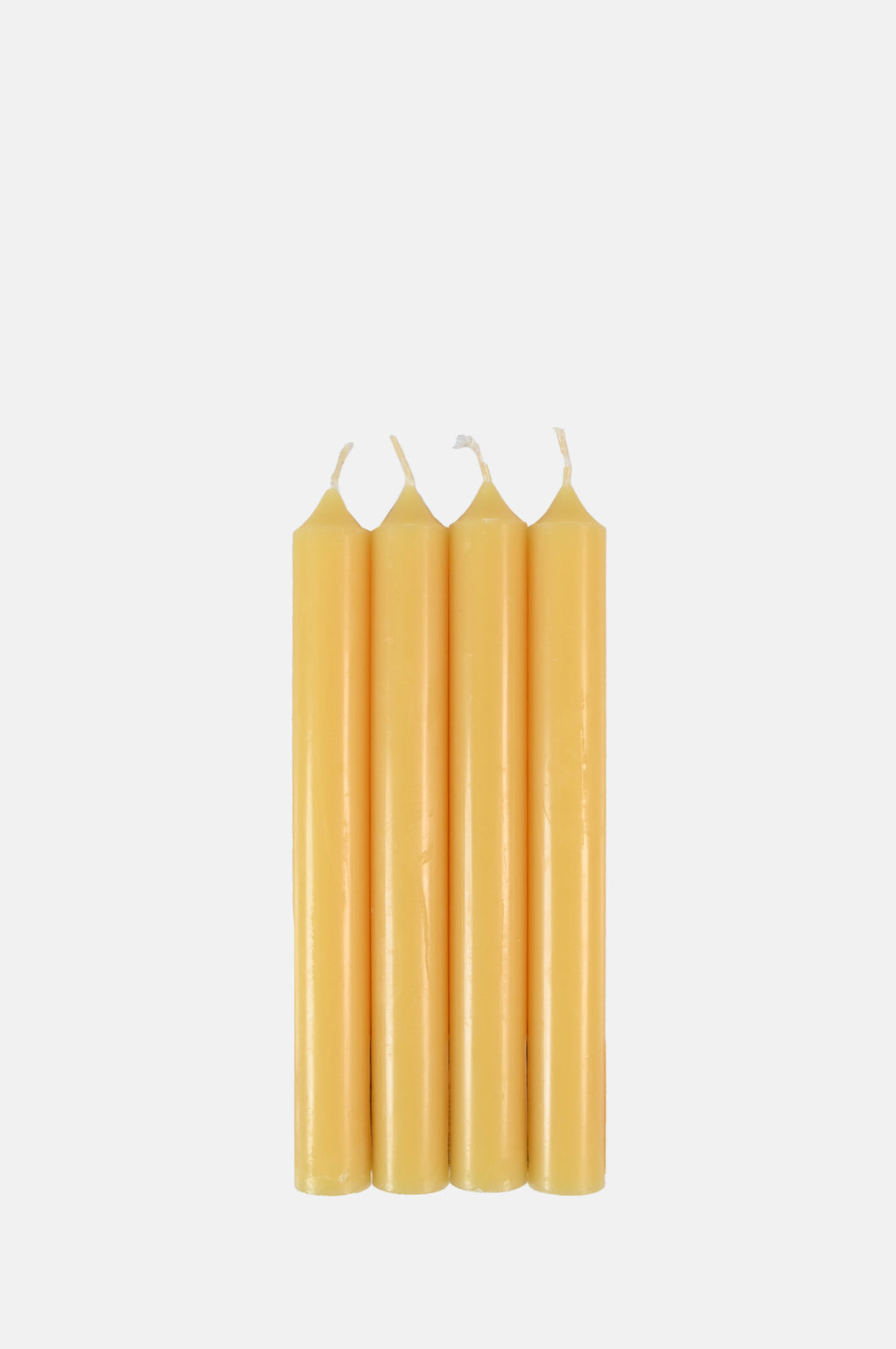 Box of 12 Dinner Candles Jaune
