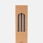 My Jolie Candle Box of 12 Dinner Candles Taupe.