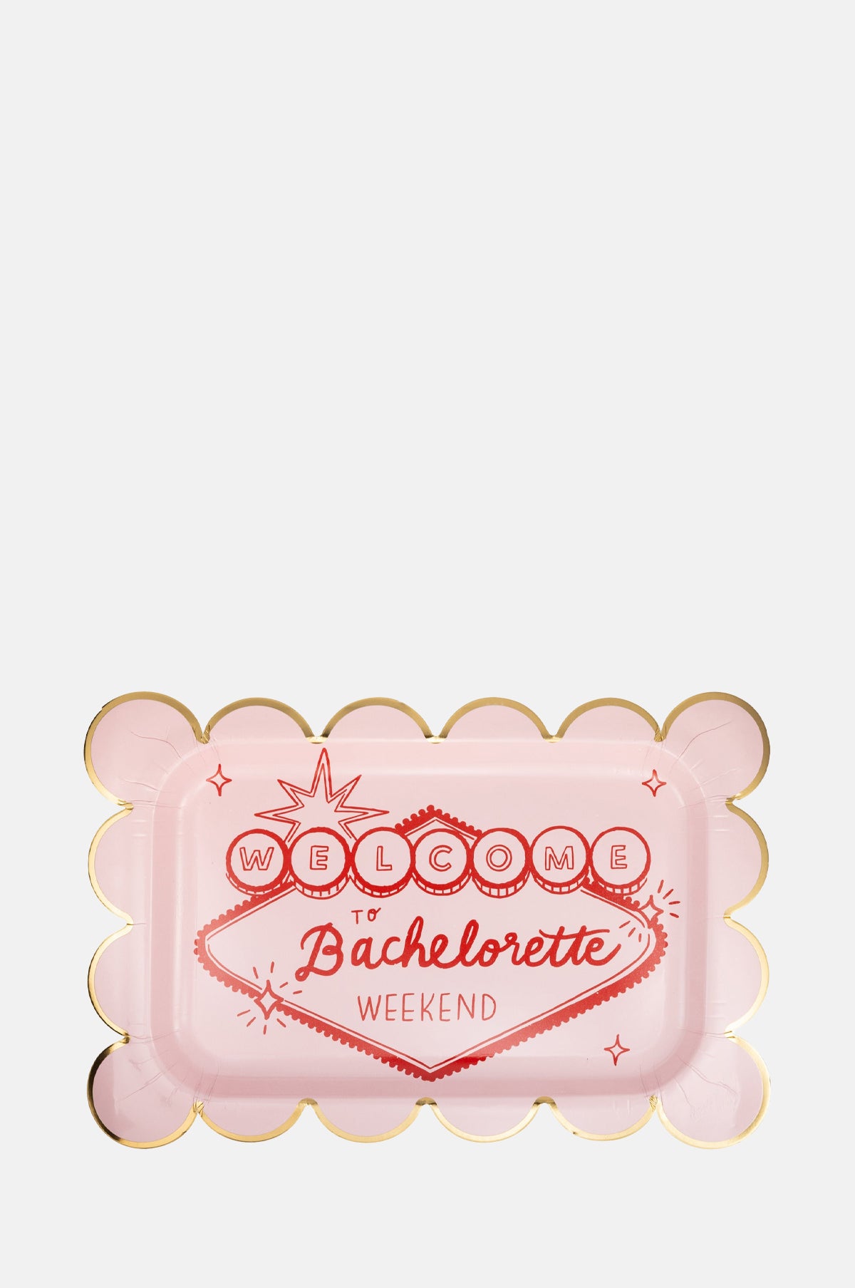 My Minds Eye Bachelorette Scalloped Plate.