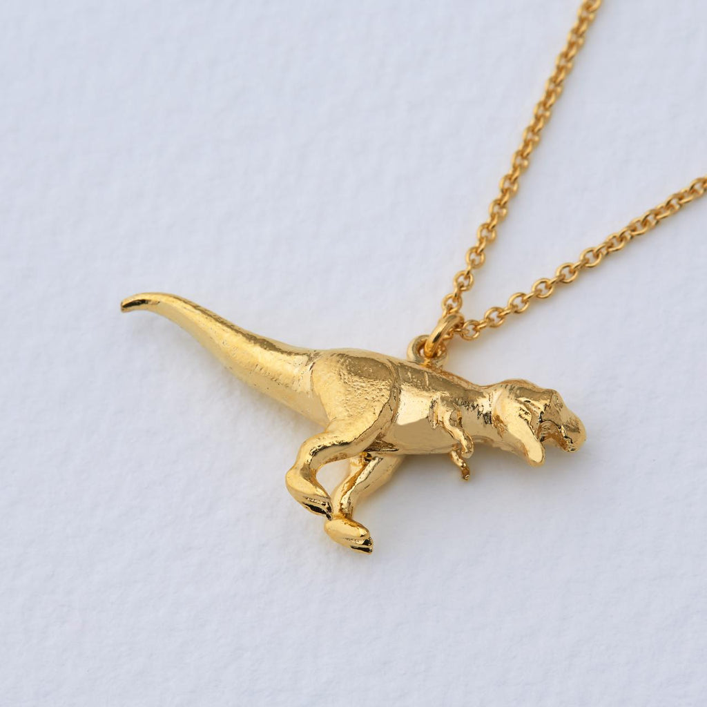 A.M. Tyrannosaurus Rex Necklace Gold