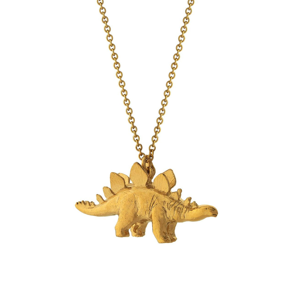 A.M. Stegosaurus Necklace Gold