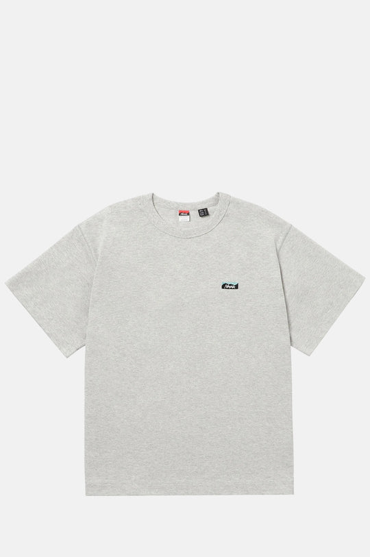 Box Logo Embroidery Tee Ash Grey