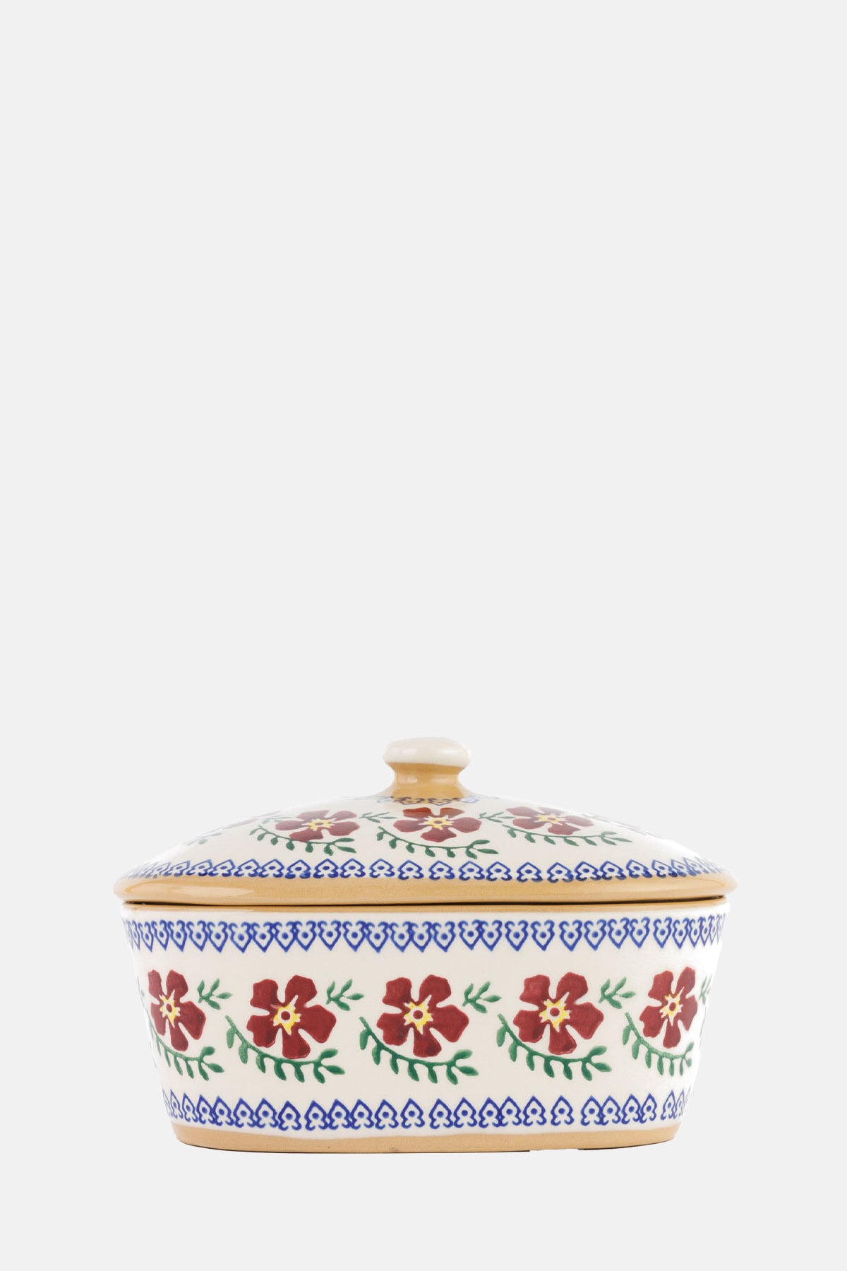 Nicholas Mosse Old Rose Covered Butterdish.