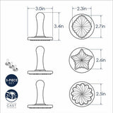 Pretty Pleated Cookie Stamps