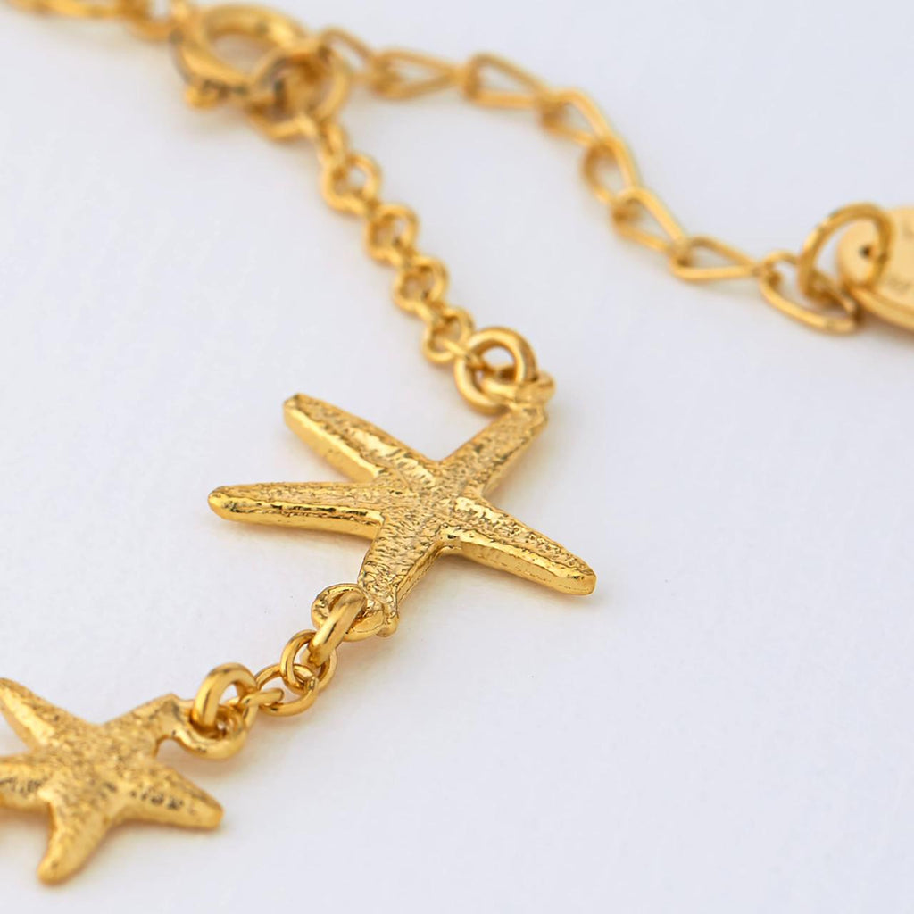 A.M. Starfish Constellation Bracelet Gold