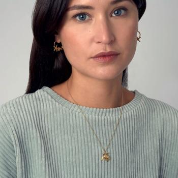 A.M. Sea Turtle Necklace Gold