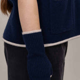 Dorothy Fingerless Gloves Navy