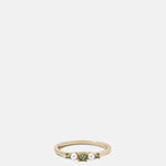 Olive and Piper Dora Gold Green Ring.