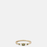 Olive and Piper Dora Gold Green Ring.