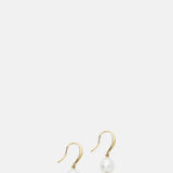 Olive and Piper Prado Pearl Gold Drop Earrings.