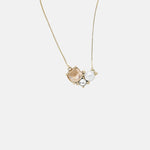 Olive and Piper Sadie Ox Gold Blush Pendant Necklace.