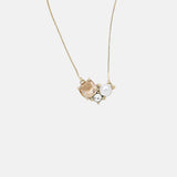 Olive and Piper Sadie Ox Gold Blush Pendant Necklace.