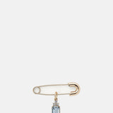 Olive and Piper Something blue Emerald Gold Sapphire Pin.