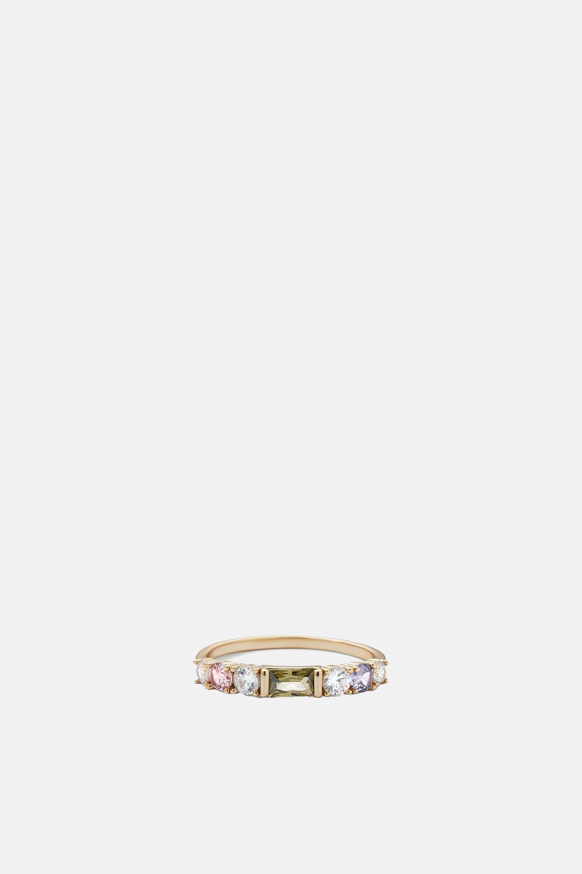 Olive and Piper Vale Gold Multicolour Ring.