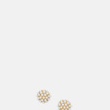 Olive & Piper Mini Pearl Pave Stud Earrings