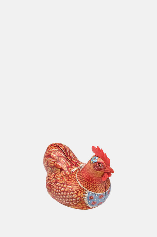 Orange Hen Shaped Tin with Jelly Beans