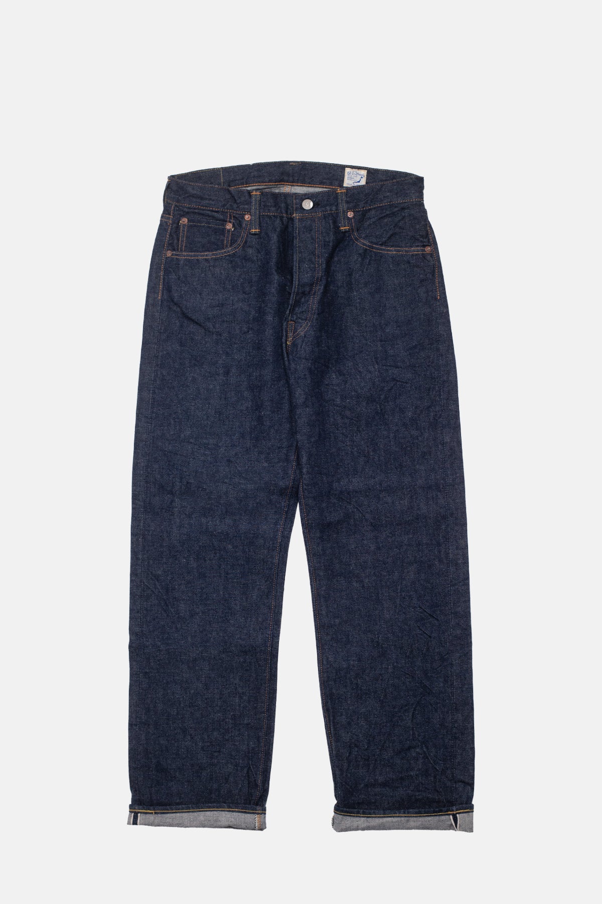 OrSlow 105XX The 1950s Selvedge Edge Denim One Wash.