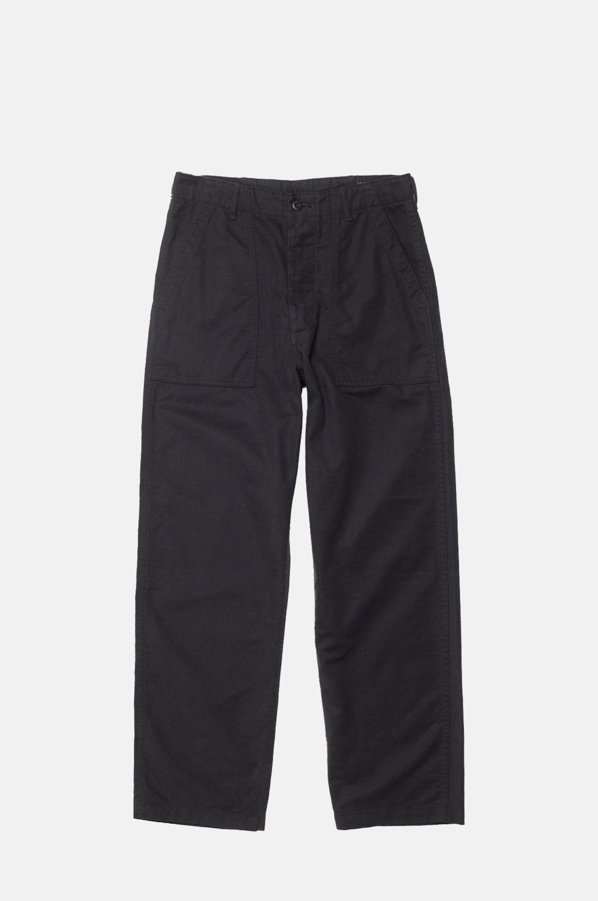 Orslow Brushed Serge Fatigue Pants Black.