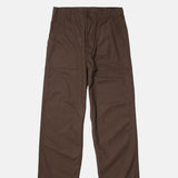 Orslow Brushed Serge Fatigue Pants Coffee Brown.