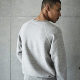 Loop Wheel Crew Neck Sweatshirt Heather Grey
