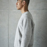 Loop Wheel Crew Neck Sweatshirt Heather Grey