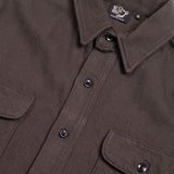 Organic Cotton Relaxed Fit Flannel Shirt Coffee Brown