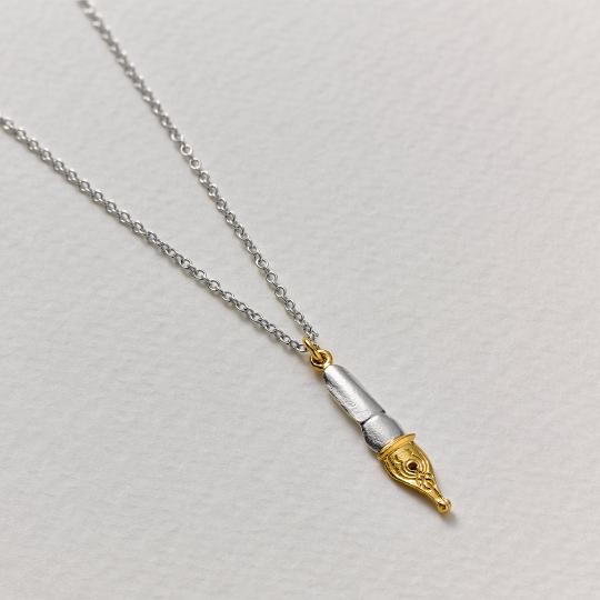 A.M. Fountain Pen Nib Necklace