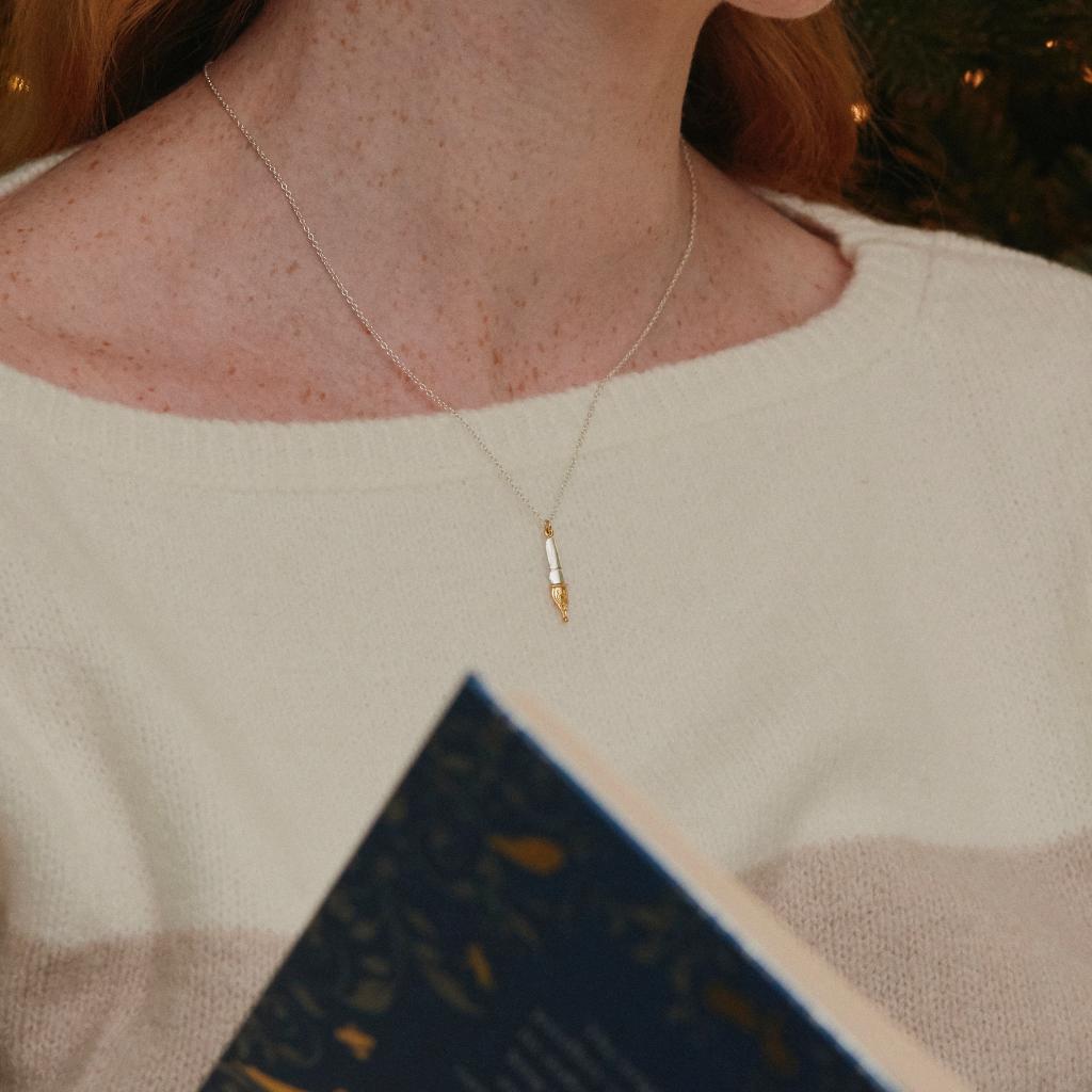 A.M. Fountain Pen Nib Necklace
