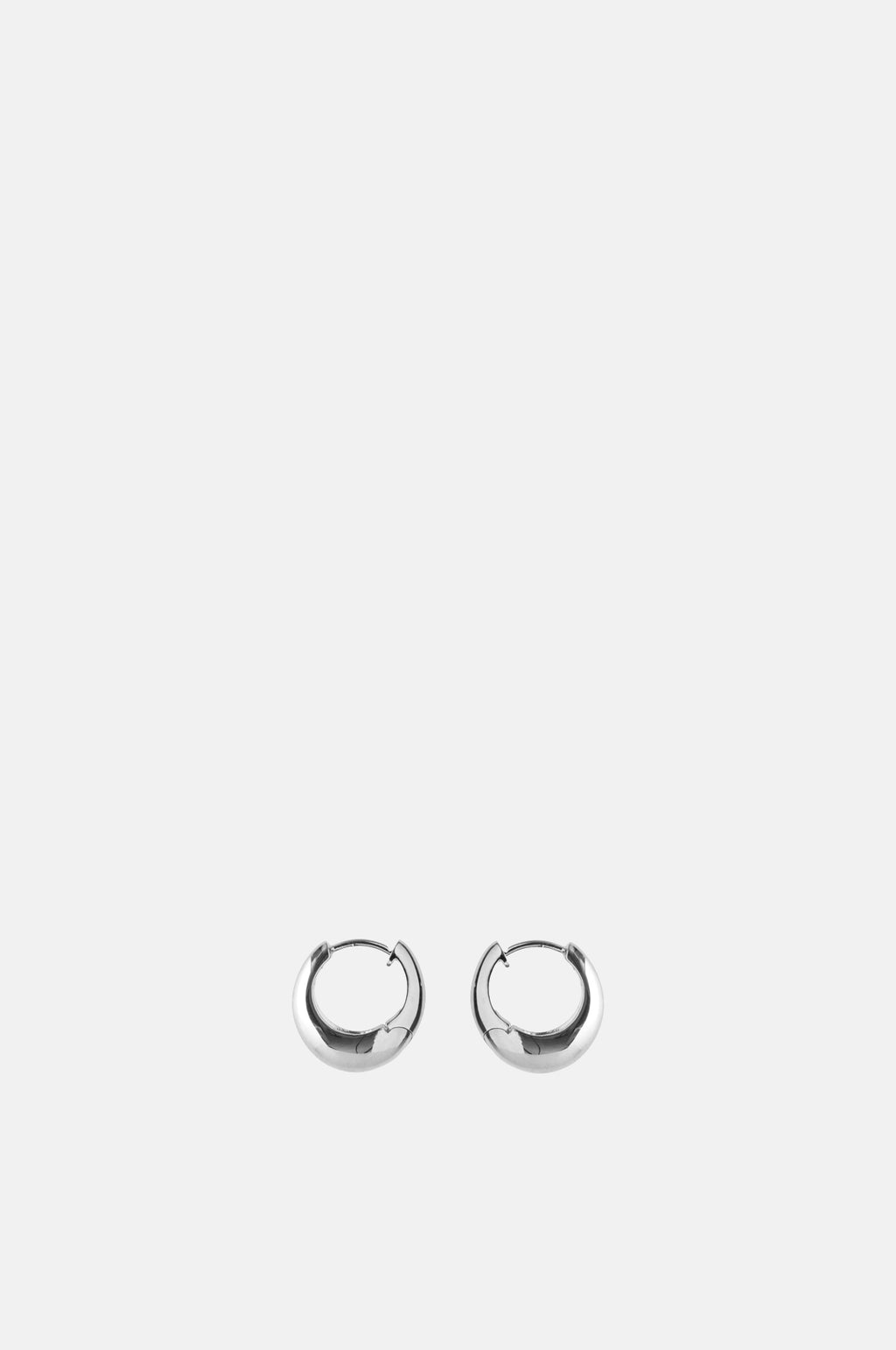 Pernille Corydon Mini Globe Silver Huggies.