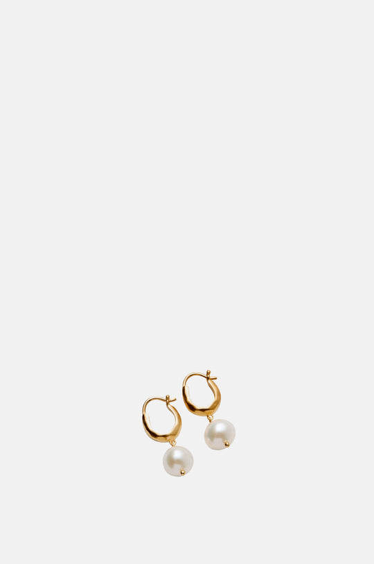 Pearl Blossom Gold Earrings