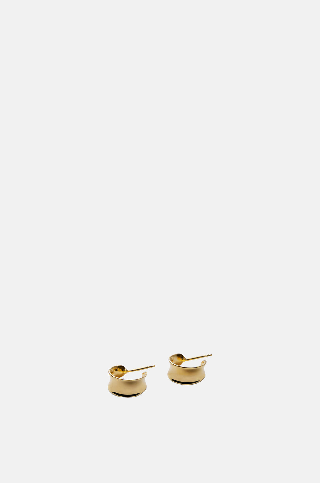 Pernille Corydon Small Reflection Gold Hoop Earrings.