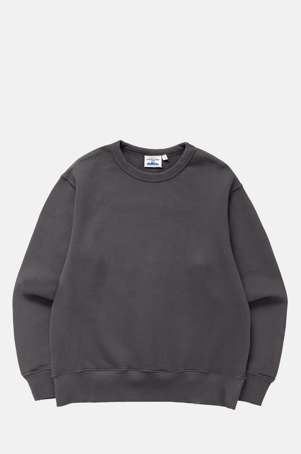 Power Goods Loopback Crewneck Washed Black.