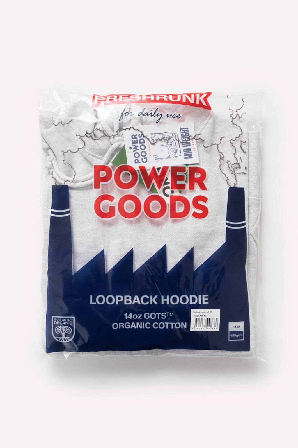 Loopback Hoodie Ash