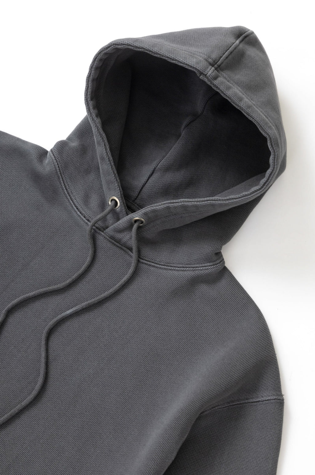 Loopback Hoodie Washed Black