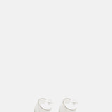 Ragbag Contour Hoop Silver Earrings.