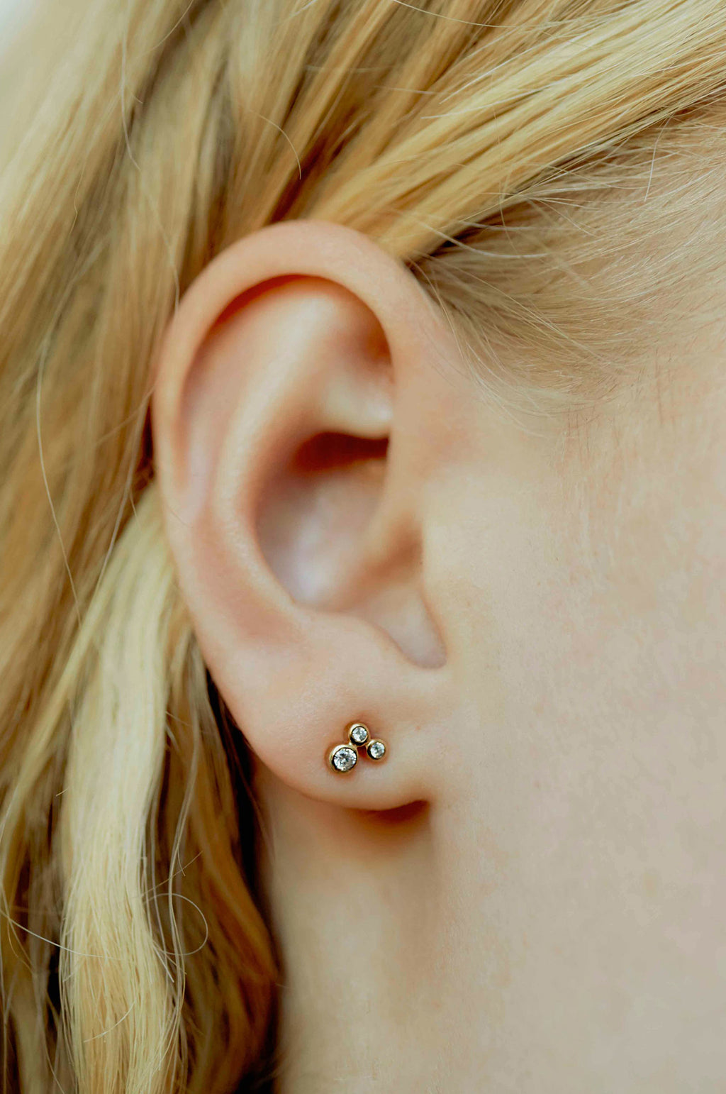 Odette Stud Gold Earrings