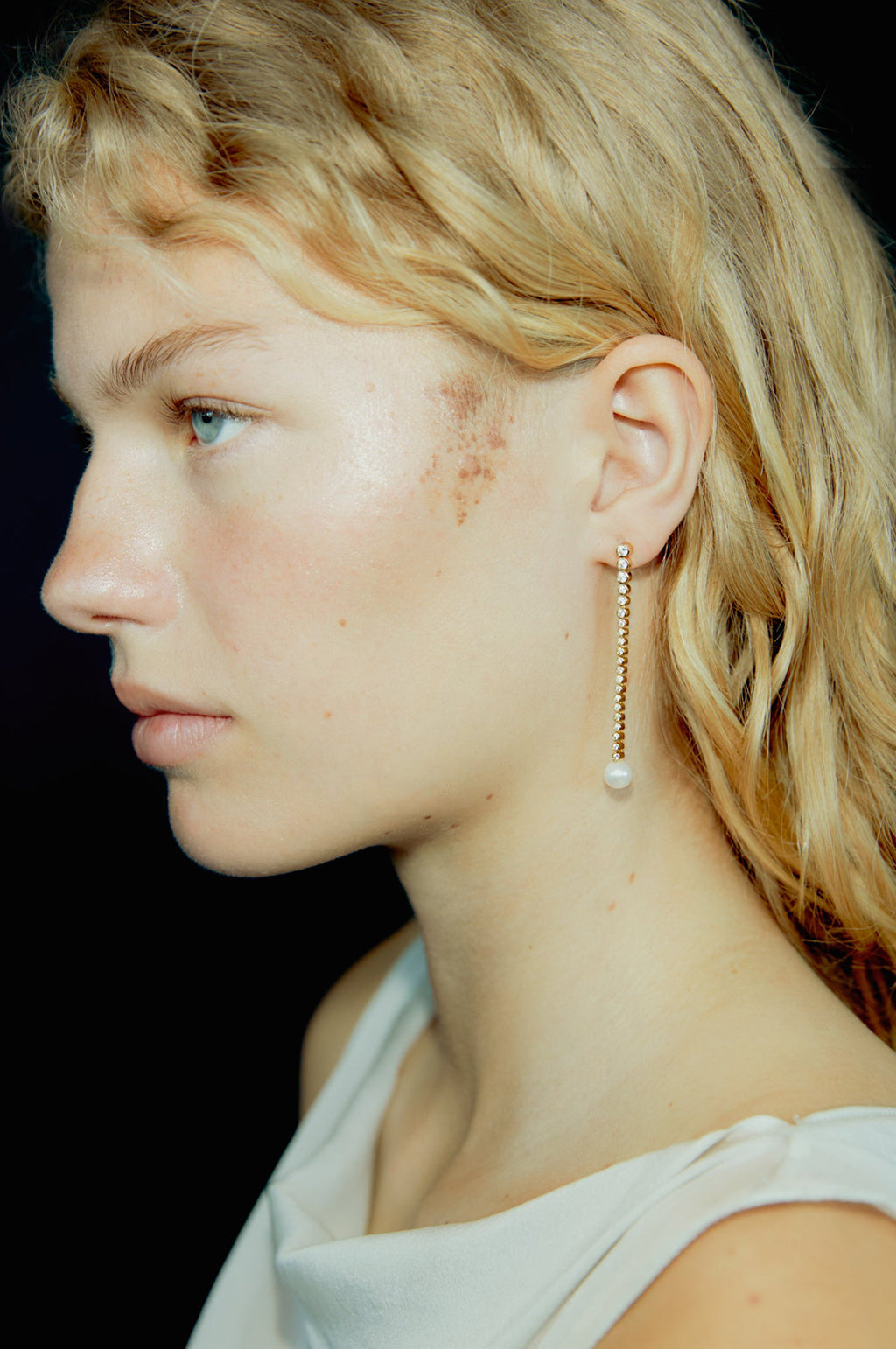 Odile Chandelier Gold Earrings