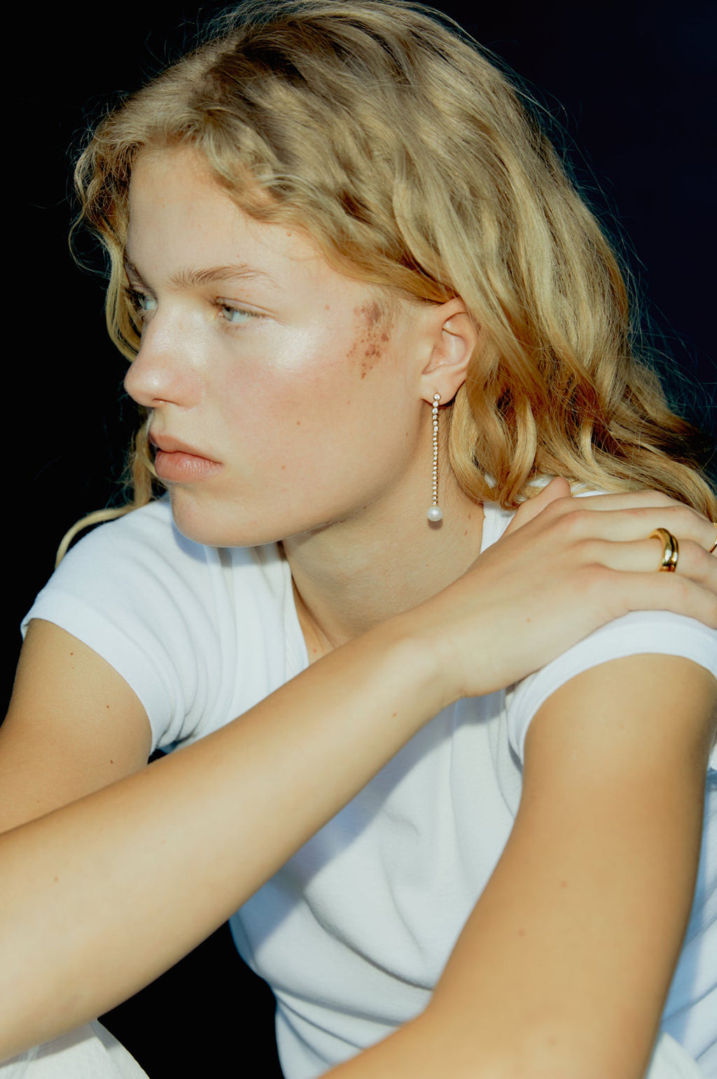 Odile Chandelier Gold Earrings