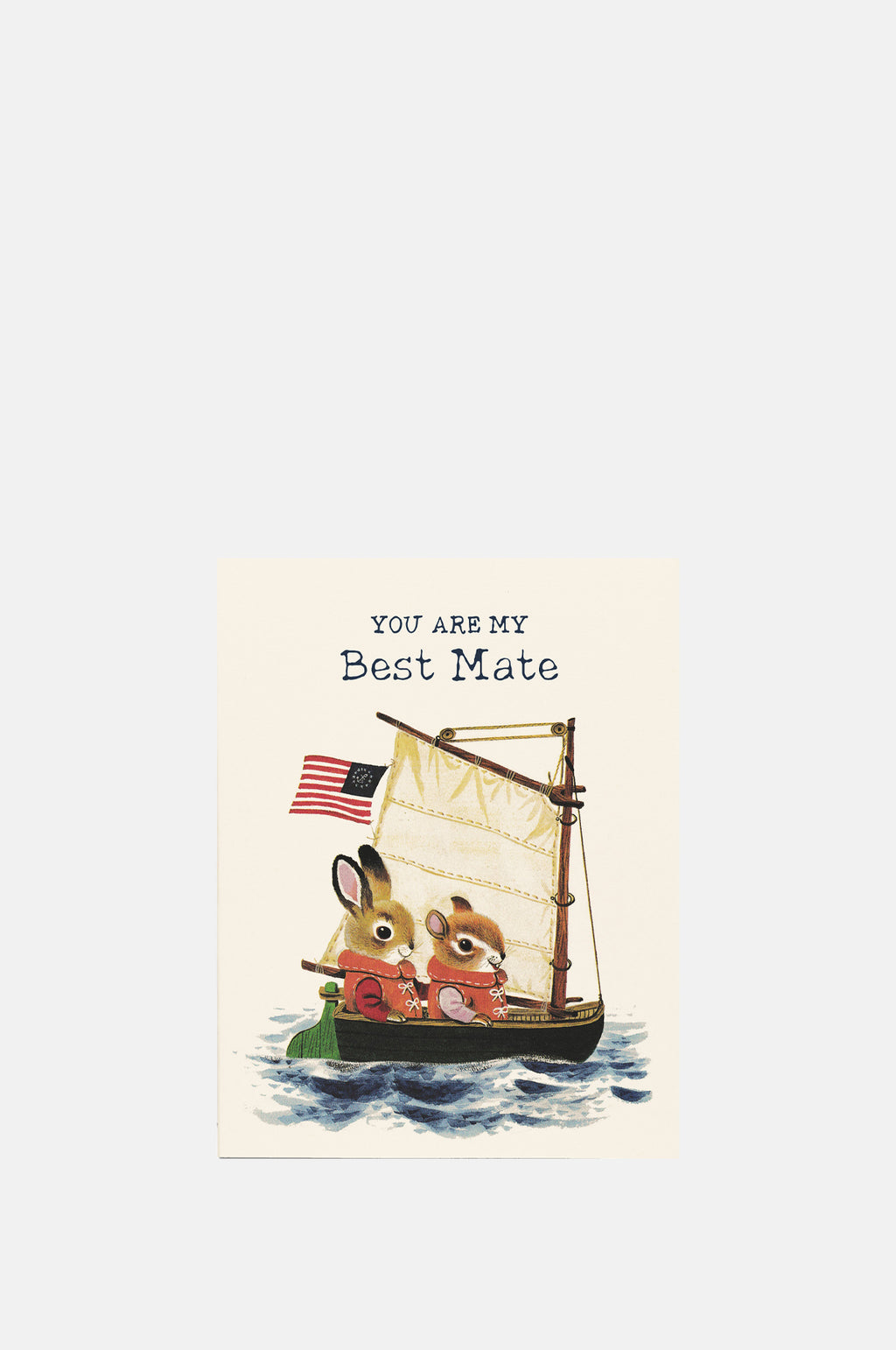Red Cap Cards Best Mate Greeting Card.