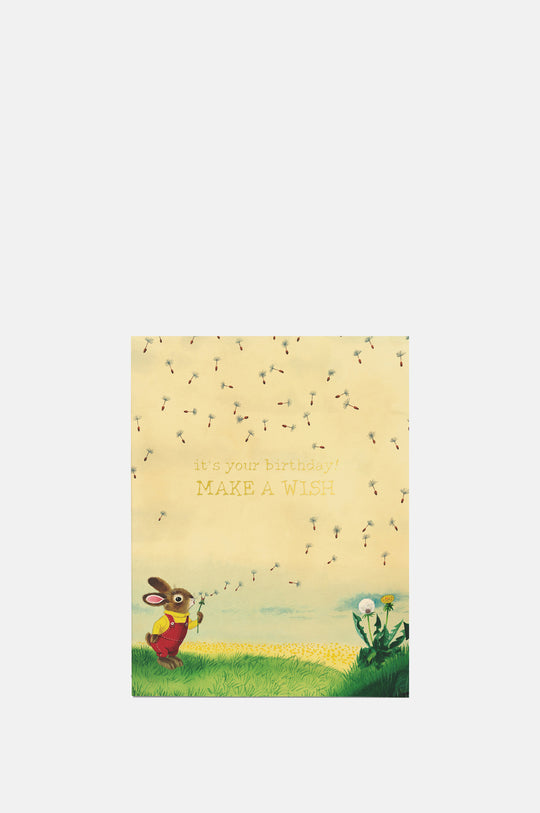 Bunny and Dandelion Greeting Card