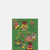 Red Cap Cards Critter Wishes Greeting Card.
