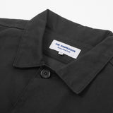 Barker Washed Herringbone Shirt Black