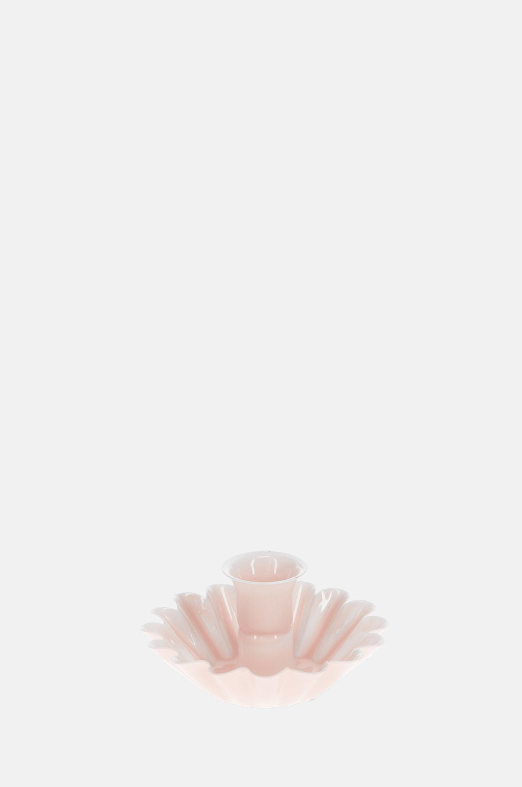 Rex London Enamel Cupped Flower Candle Holder Pink.