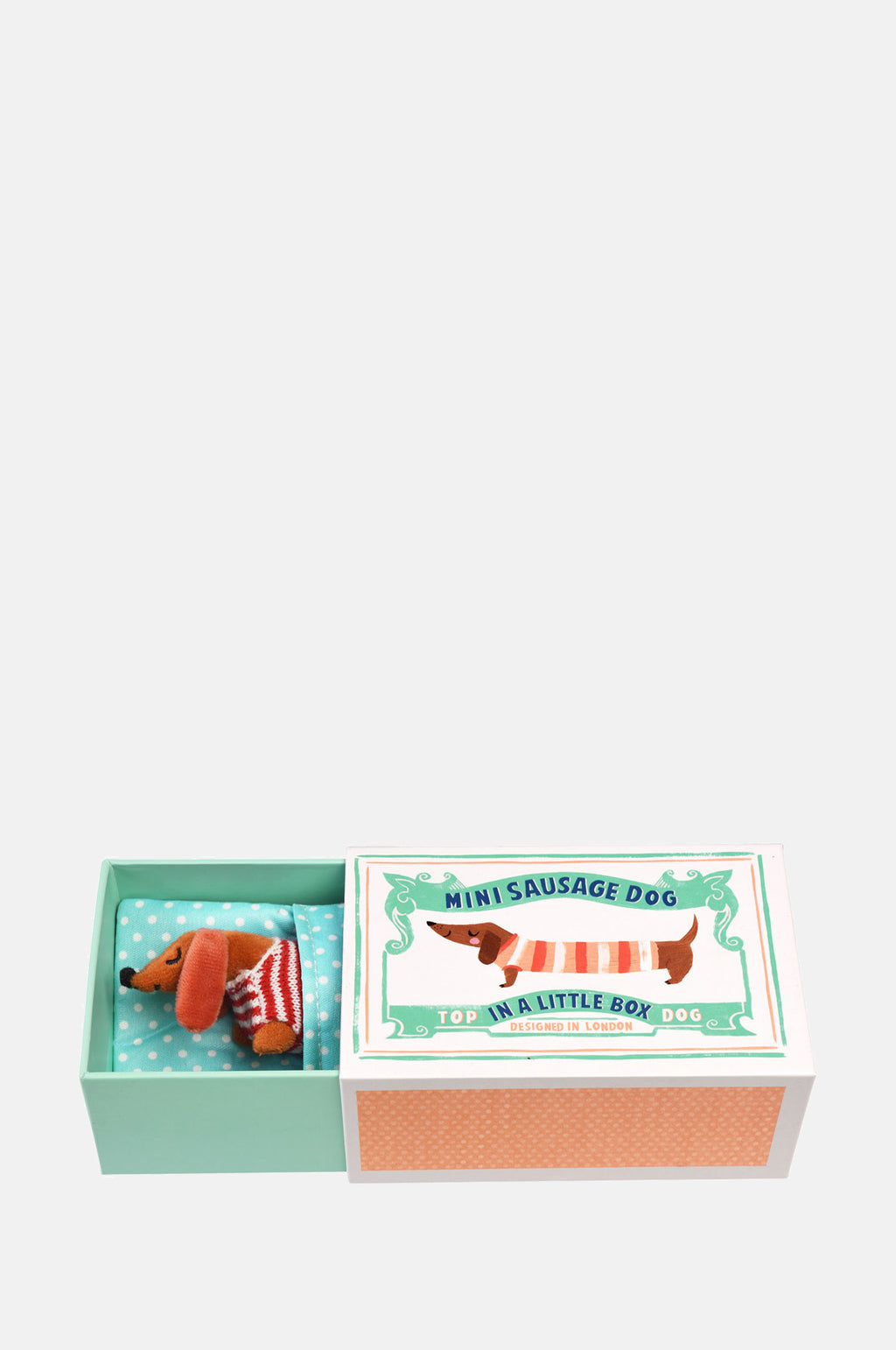 Rex Mini Sausage Dog in a Little Box.