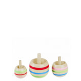 Wooden Spinning Tops Set of 3