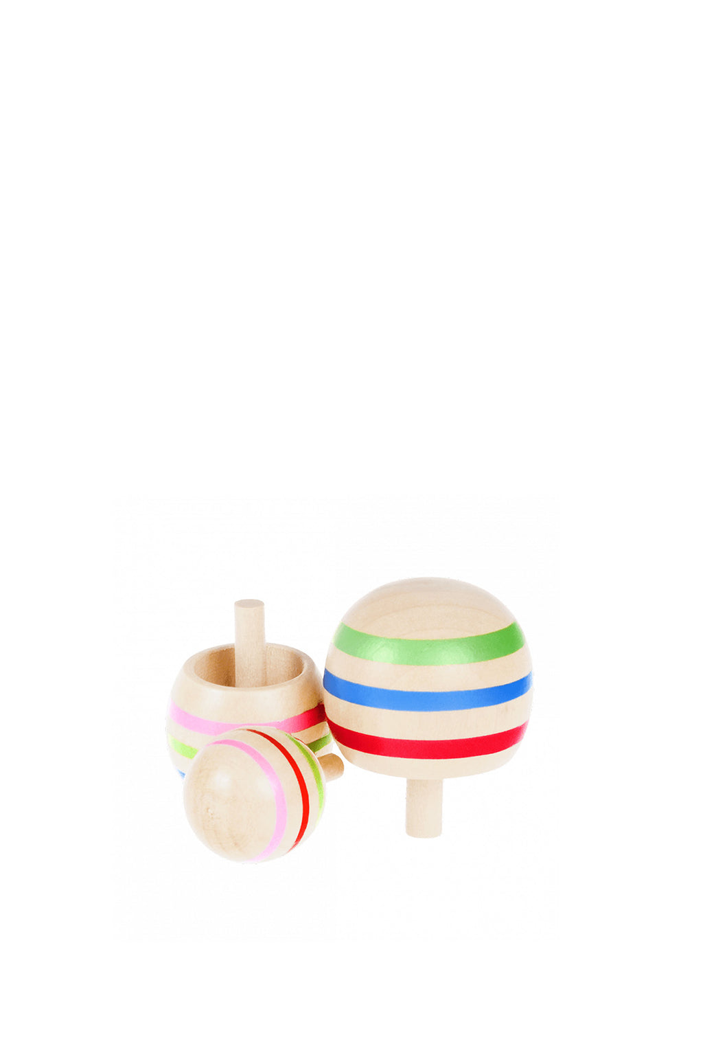 Wooden Spinning Tops Set of 3
