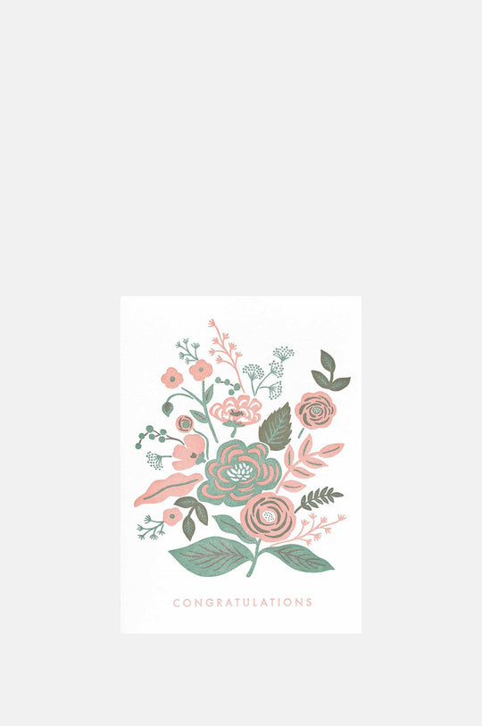 Garden Congratulations Letterpress Card